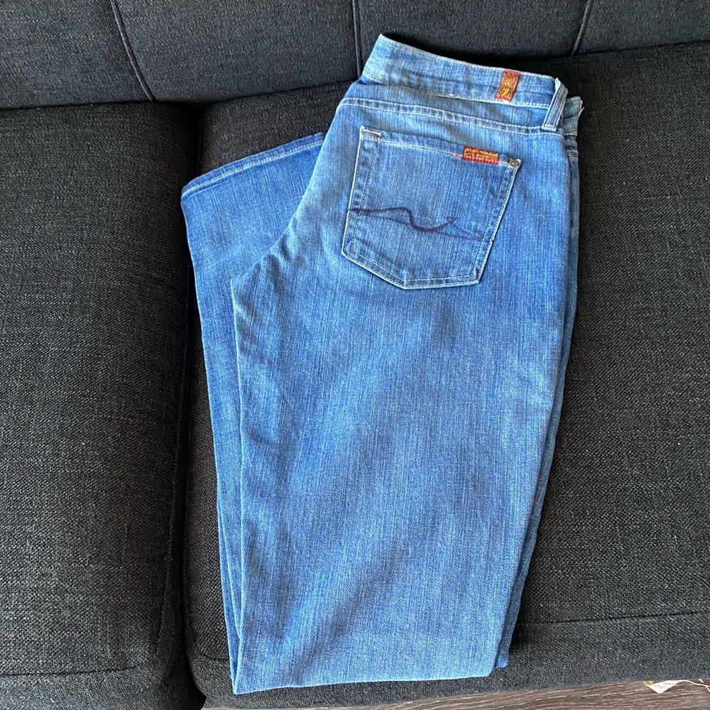 7 For All Mankind, Roxanne Jeans, Blue, Sz. 30